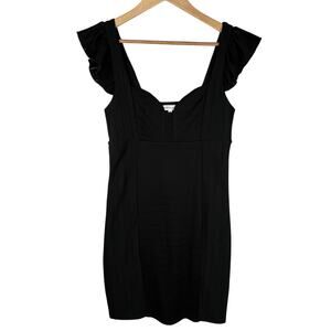 BCBGeneration Black Bandage Sweetheart Mini Dress M